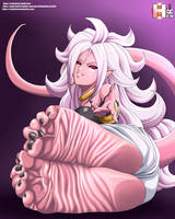 evil Majin A21 view feet (Dragon Ball FighterZ)