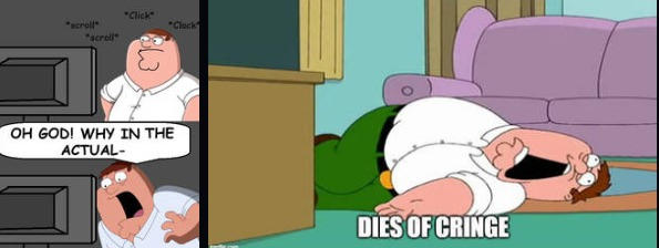 Peter Rips Face Off peter dies of cringe by YuiHirasawa-HTT on DeviantArt