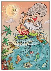 Surfin' Santa