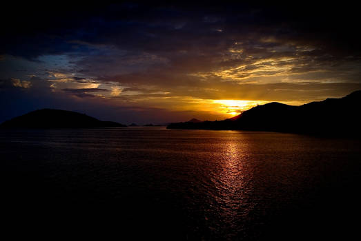 Sunset at Komodo Island