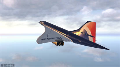 Pepsi-Concorde - X-Plane 11