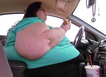 Eating .The Car With Her Fat