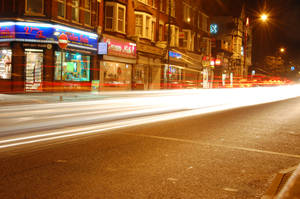 Car light trails