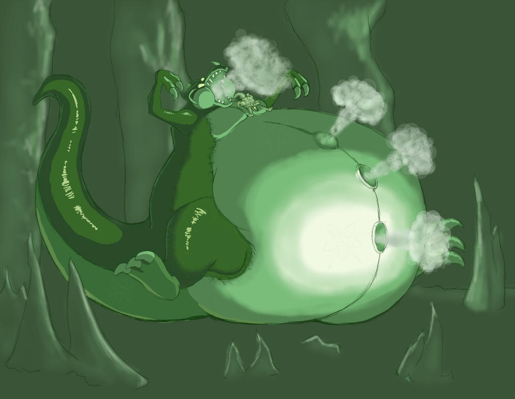Kraid Inflated Kraid Ate a Power Bomb by Balloogabu on DeviantArt