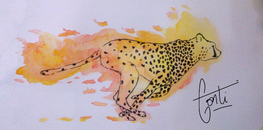 Leopardo con fuego