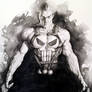 Punisher Black and White by Eric Meador