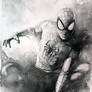 Spider-Man crouching by Eric Meador