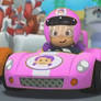 bubble guppies oona kart pink painted