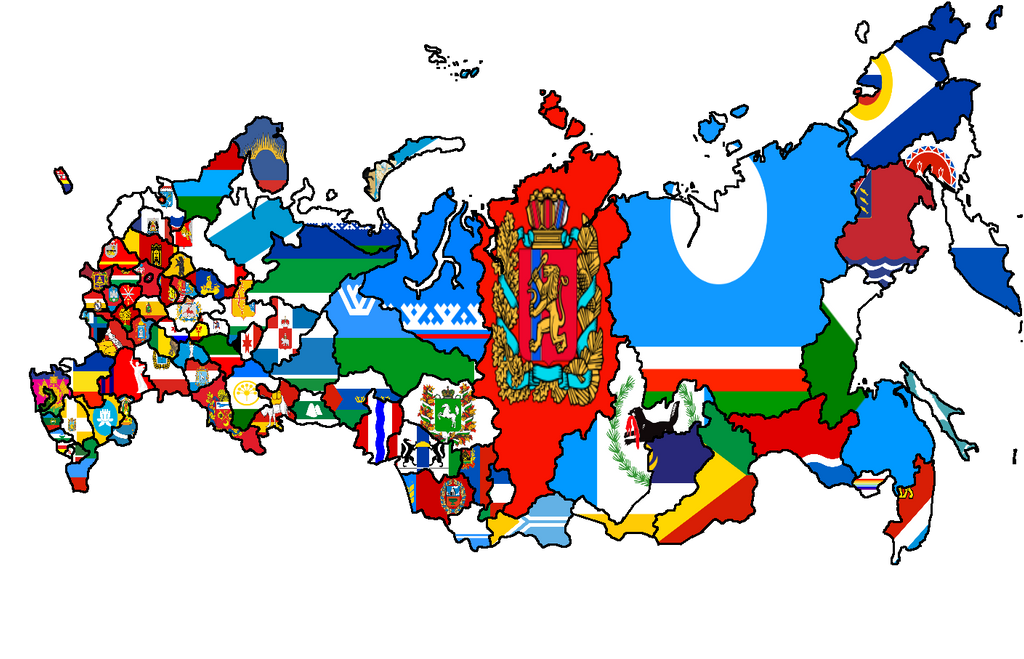 Flag map of the Russian federation 2008-2014 by CTGonYT on DeviantArt