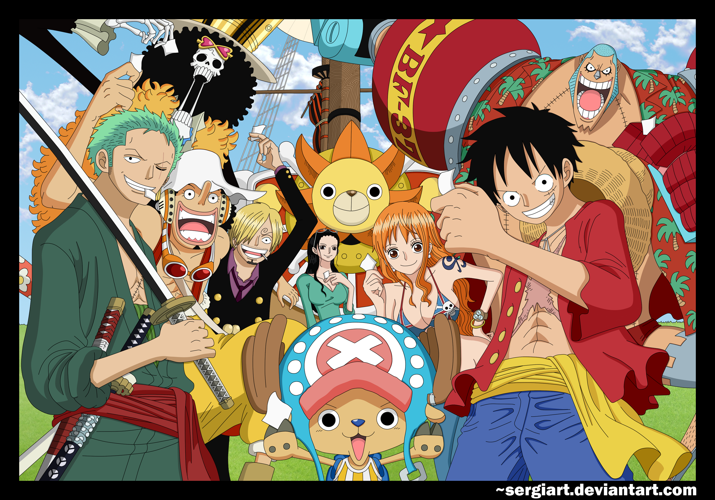 One Piece The Great Reunion By Sergiart On Deviantart One Piece The Great Reunion By Sergiart On Deviantart