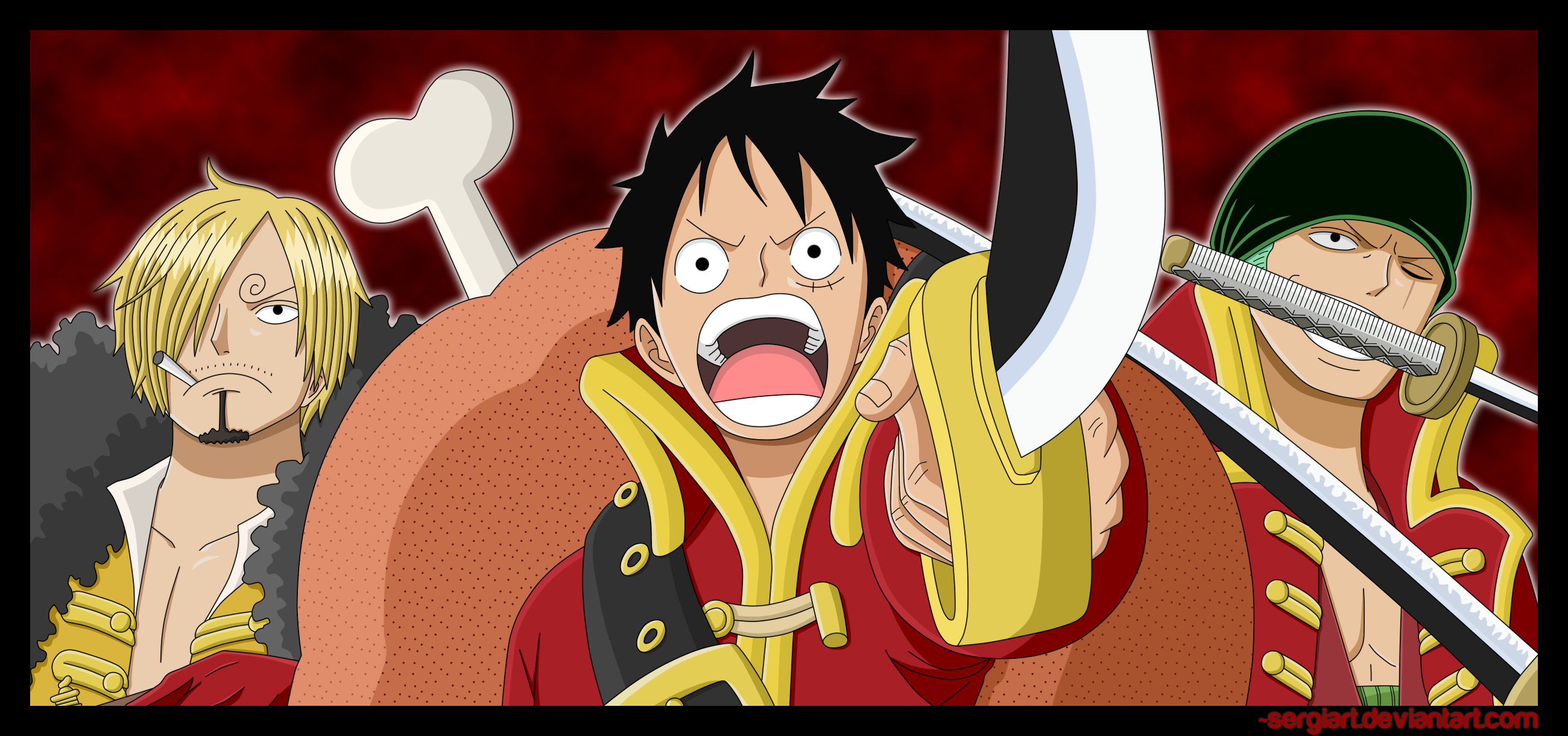 One Piece Film Z Monster Trio By Sergiart On Deviantart One Piece Film Z Monster Trio By Sergiart On Deviantart