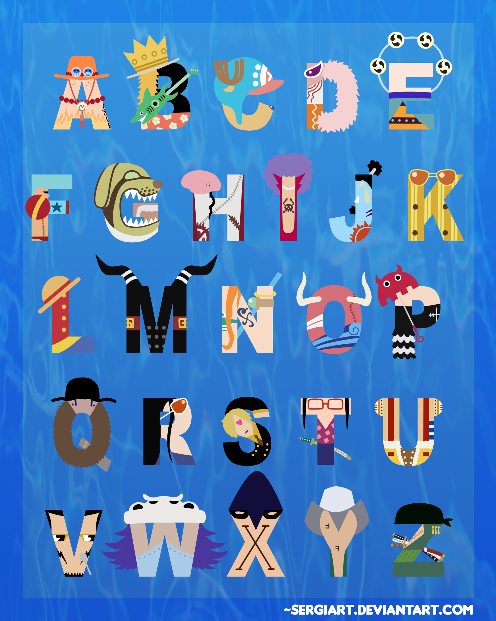 One Piece Alphabet