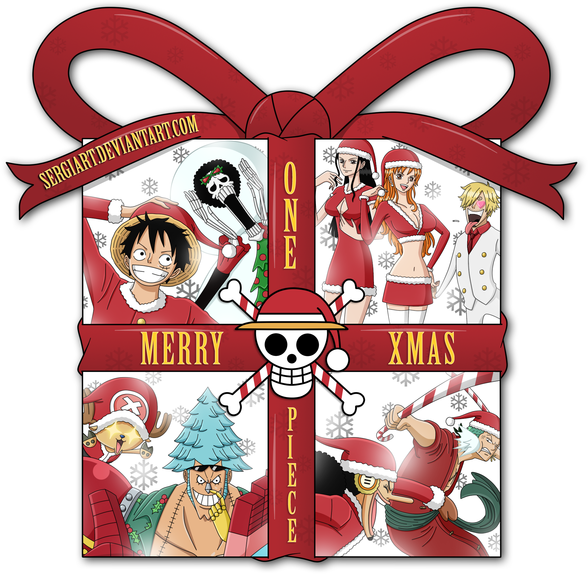 One Piece - Merry Christmas 2012 by SergiART on DeviantArt