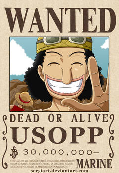 One Piece - Usopp wanted poster?