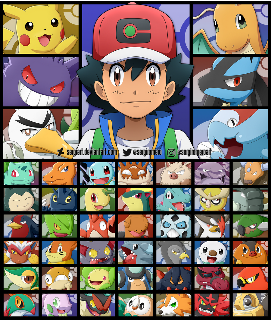 Pokemon Ash S Journey By Sergiart On Deviantart Pokemon Ash S Journey By Sergiart On Deviantart