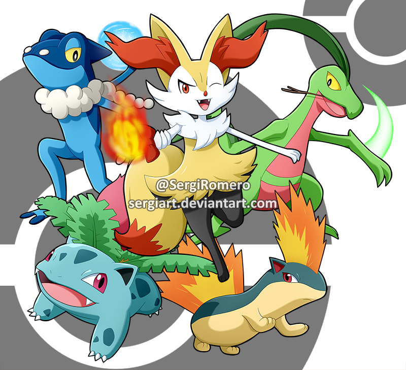 Middle Evolution Pokemon - Middle Evolution Starters (KGPrestige) by SergiART on DeviantArt