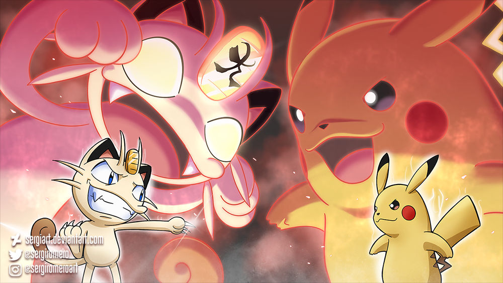Pokemon - Historic Rivalry by SergiART on DeviantArt