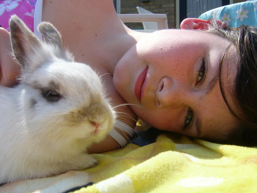 me and my bunny 5 years ago