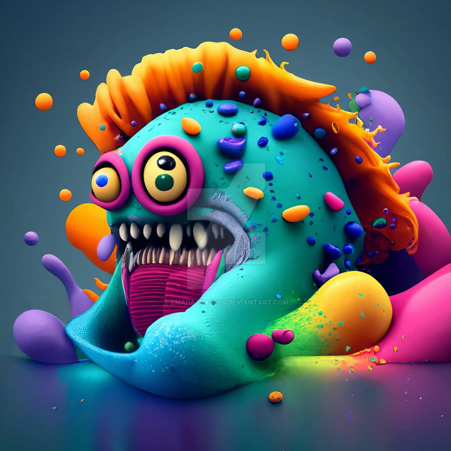 Monster Exploding Monster Mash color explosion by EmagaTravels on DeviantArt