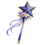 Celestial Star Wand with Floral Ornament - No. 002167 - Merch Edition