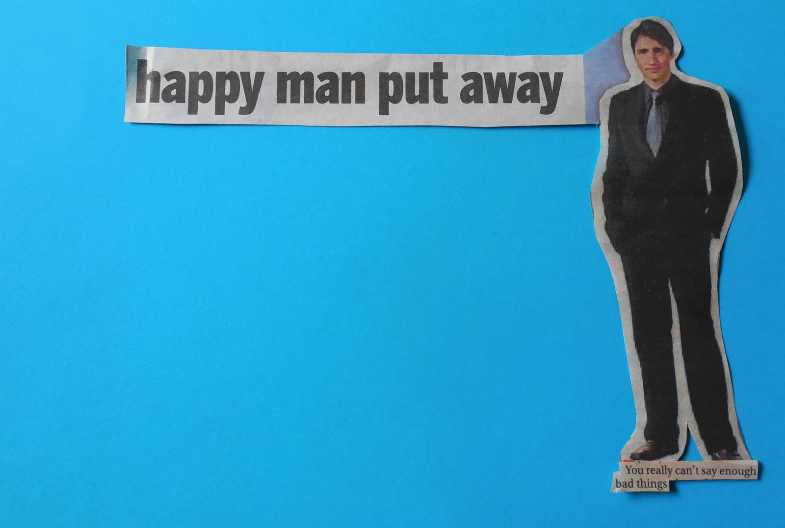 Cardboard Cut Out Cut Out Of Newspaper