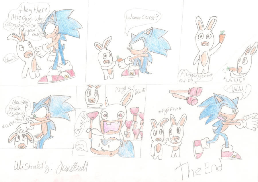 Sonic meets the rabbids by Hannahlikesmusic on DeviantArt