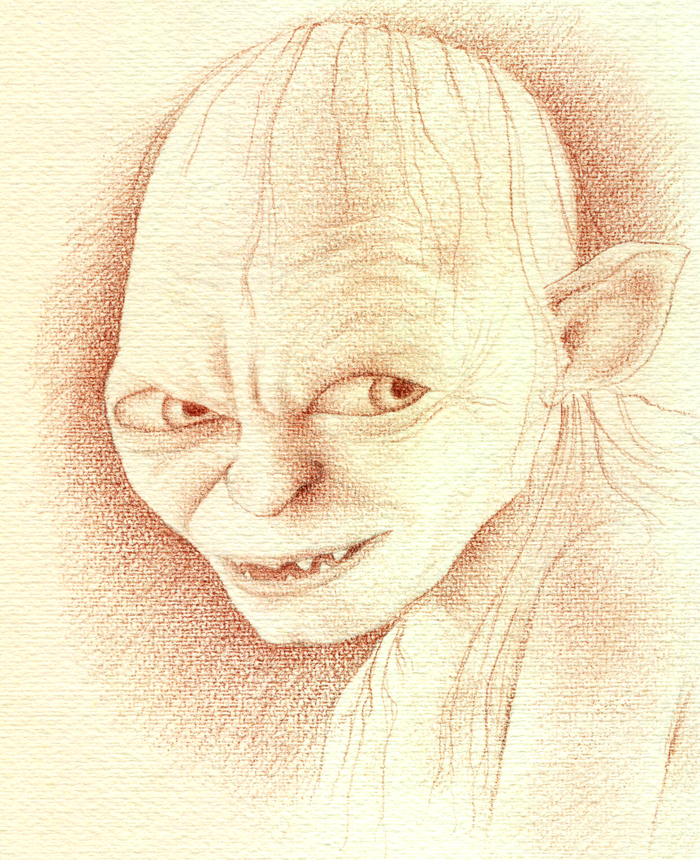 Gollum drawing