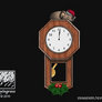 Christmas Mouse on the Clock (Animated)