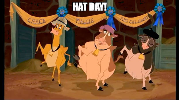 Cows On Hat Day Meme