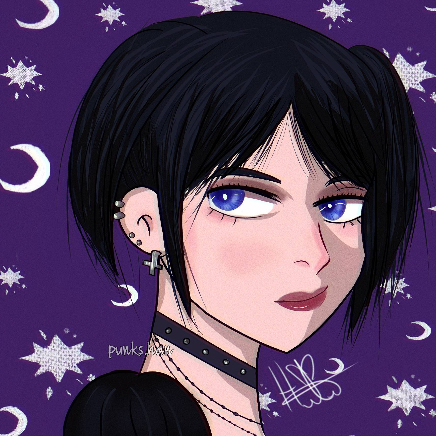 Goth Mikasa by punkshan on DeviantArt