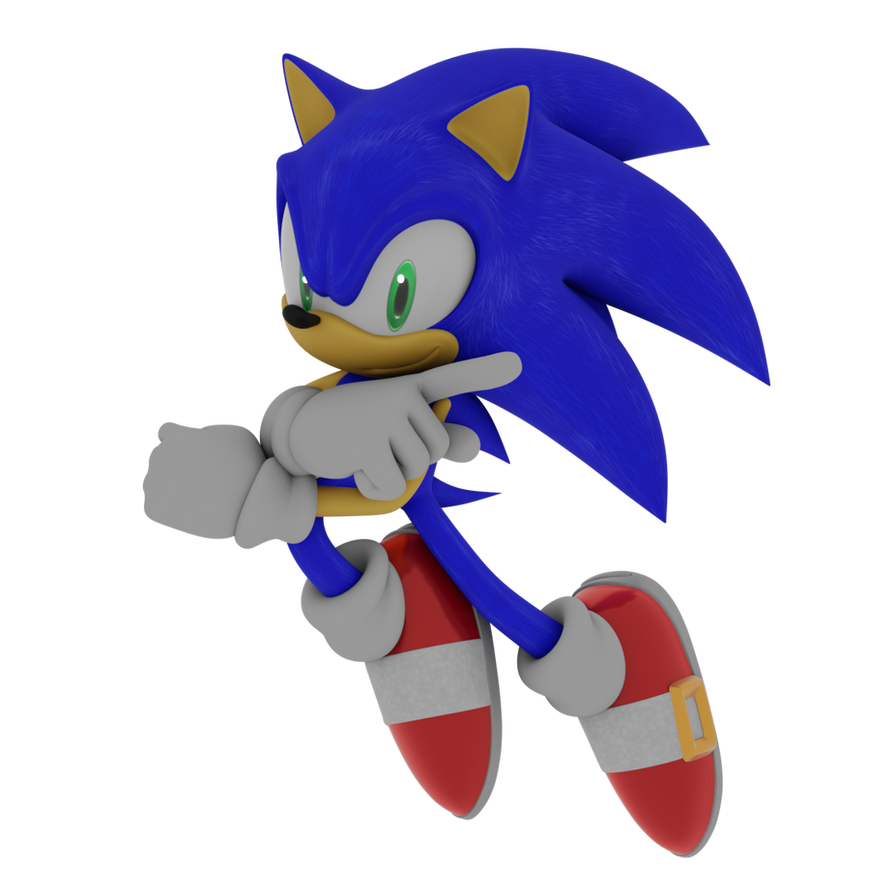 Sonic Deviantart Textures Heroes Sonic Render (Blender) Ksear27 by DirectorCogger on DeviantArt