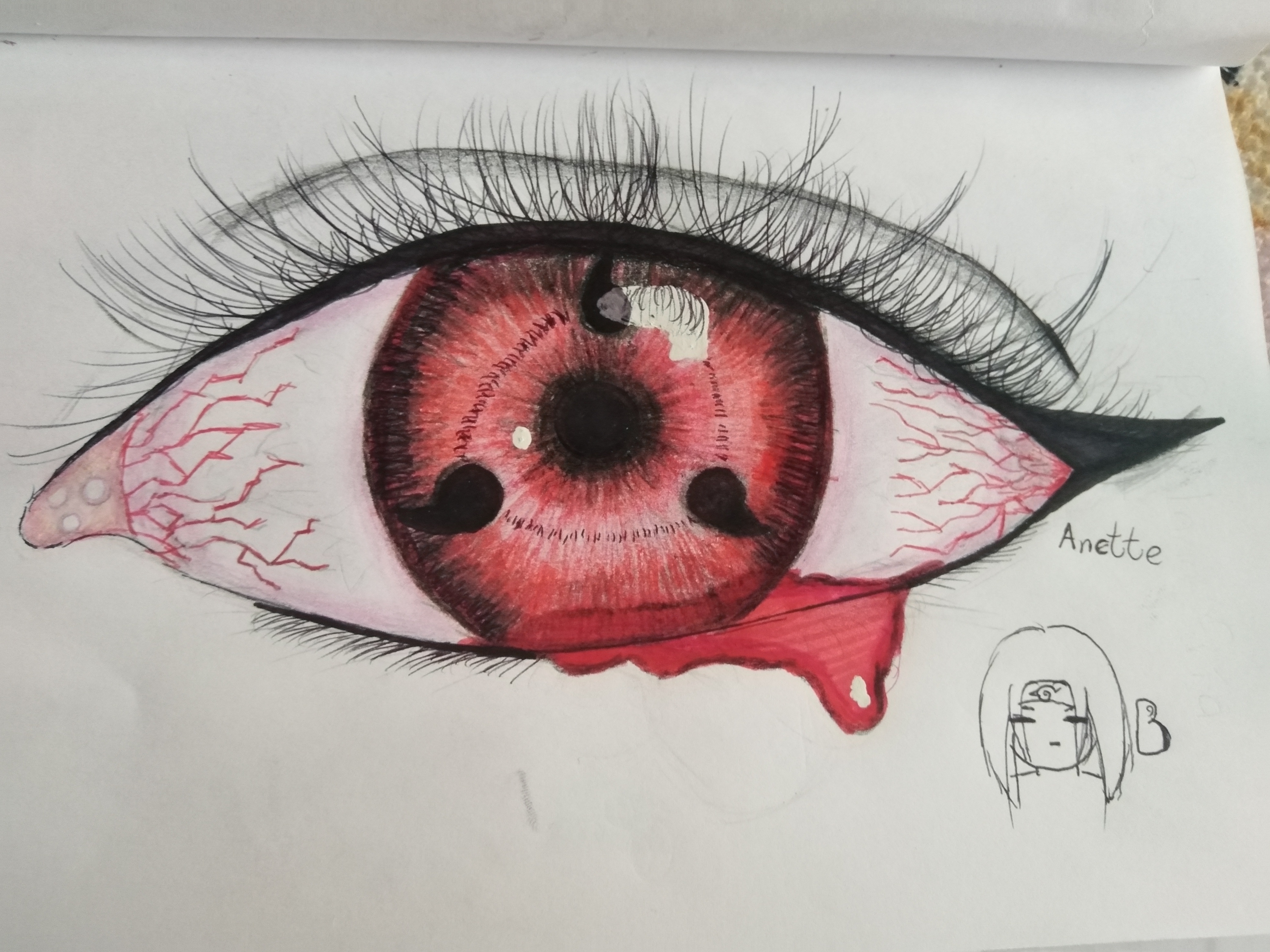 sharingan eye drawing