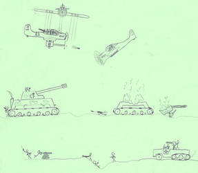 WWII battle draw