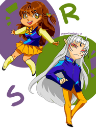 Rin and Sess chibi