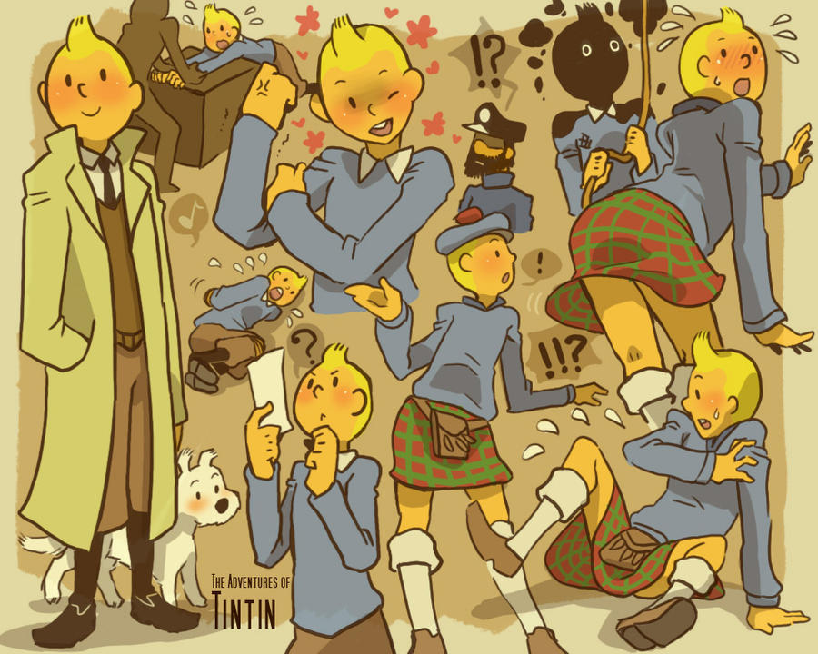Tintin Deviantart The Adventures of Tintin by khrssc on DeviantArt