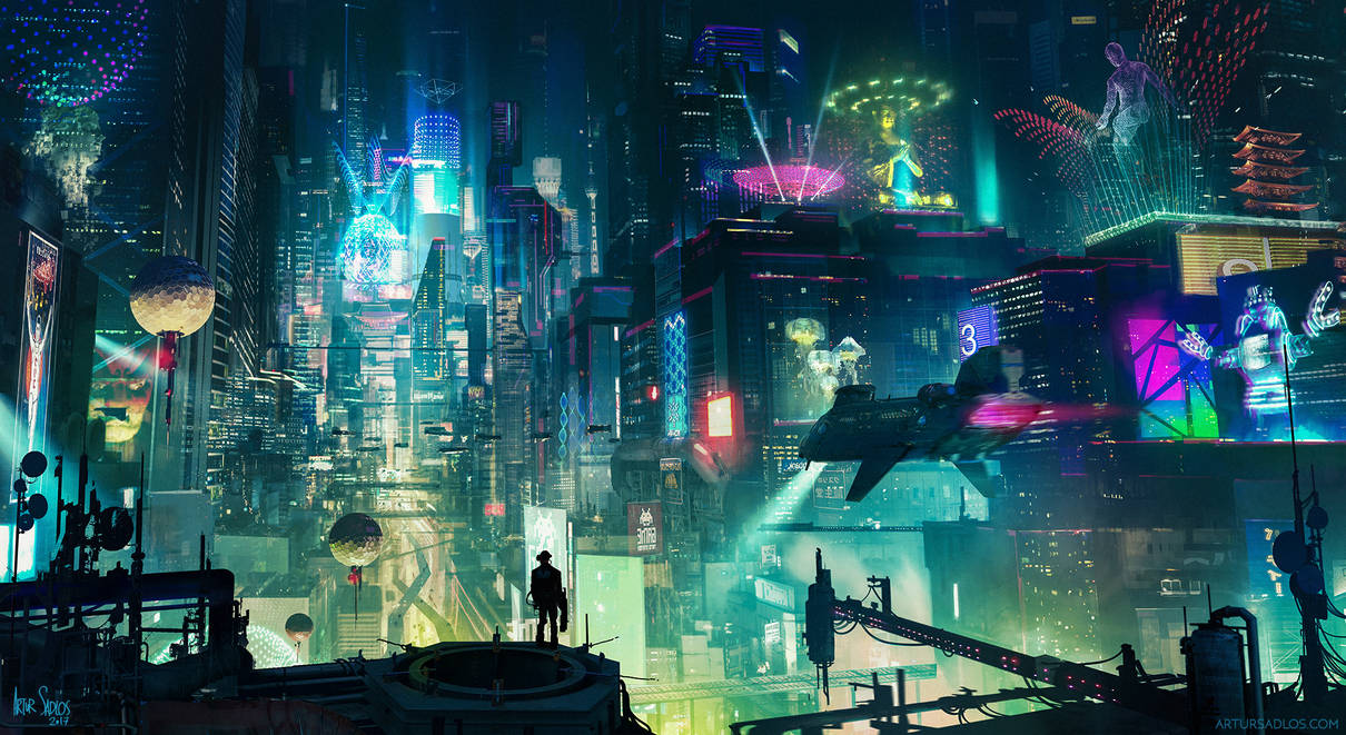 Cyberpunk sity 10 by LambdaDeltaArt on DeviantArt