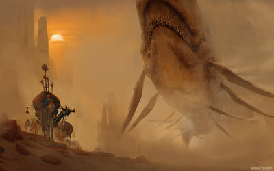 Encounter In The Deep Desert by artursadlos