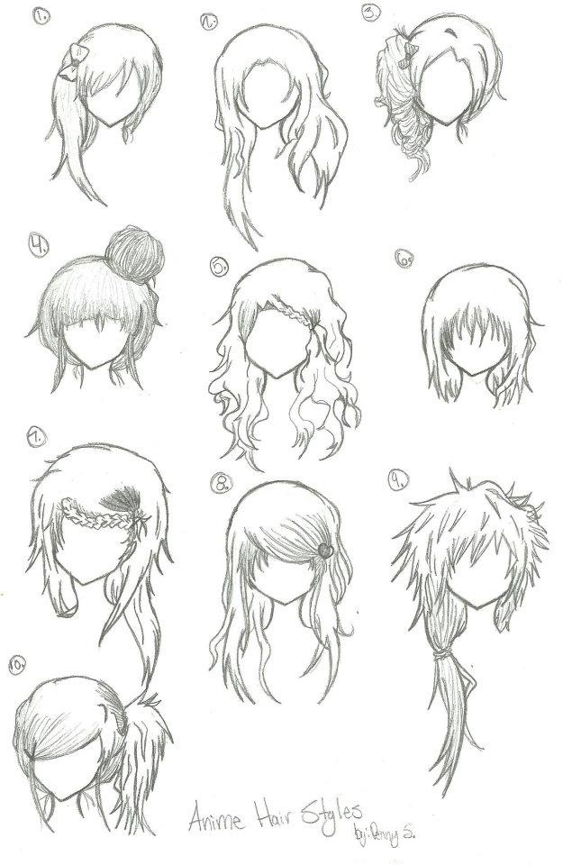 Female Anime Hair Reference Kumpulan Soal Pelajaran 7 Anime hair haircut head manga. female anime hair reference kumpulan