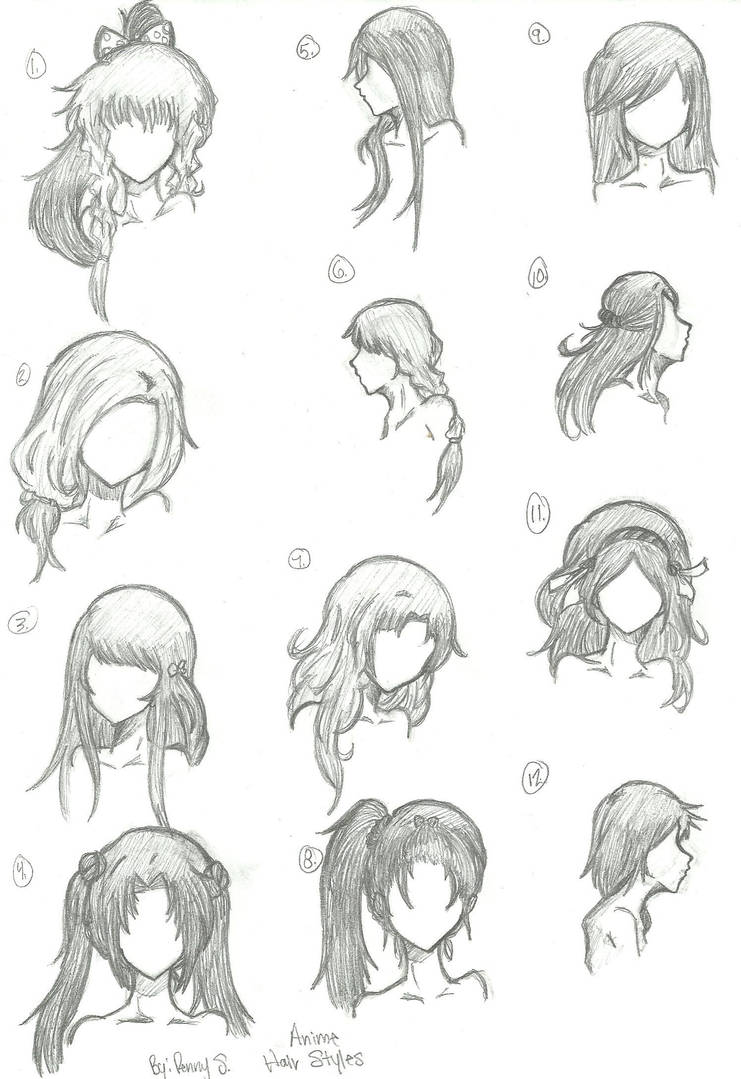 Anime Hair Styles by animebleach14 on DeviantArt