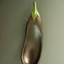 Aubergine/Eggplant wooden spoon
