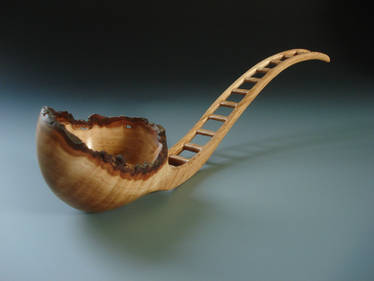 Ladder Ladle ~ Serviceberry wood