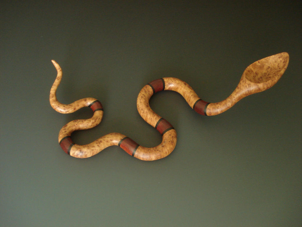 Banded Snake wooden spoon by Sp00ntaneous