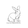 Rabbit Line Art