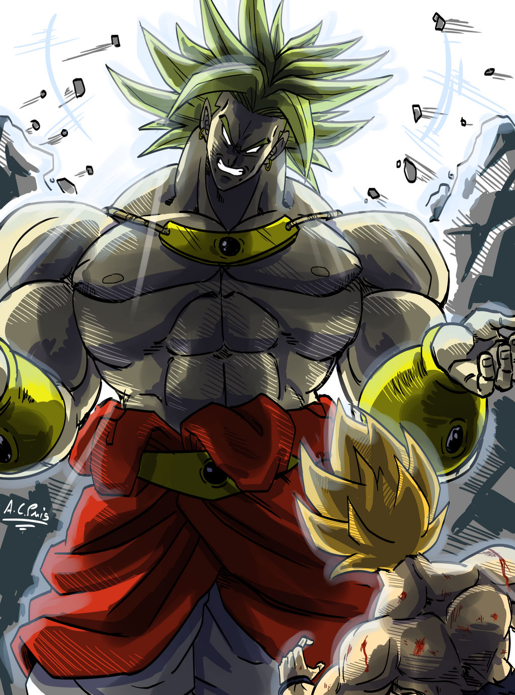 Broly Vs Goku by ACPuig on DeviantArt Broly Vs Goku by ACPuig on DeviantArt