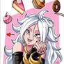 Android 21 loves sweets! by Sh0taHunter on DeviantArt