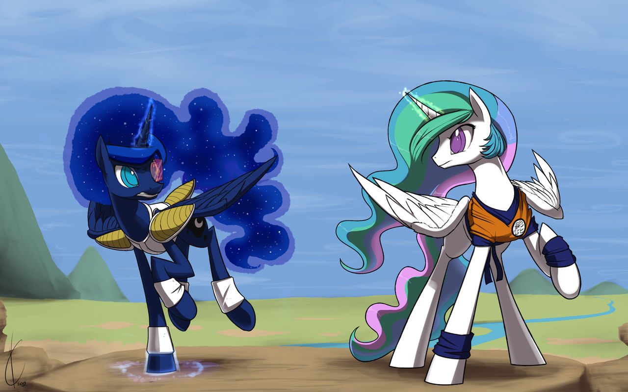 Pony Ball Z: Sisters divided!  Celestia v.s. Luna!
