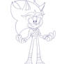 Chronos The Hedgehog (Post-CMD) line art