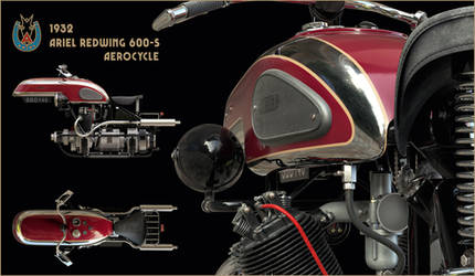 1932 Ariel Redwing Aerocycle by Small-Brown-Dog