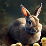 Bunny and Chicks Printable Image TrendAArt