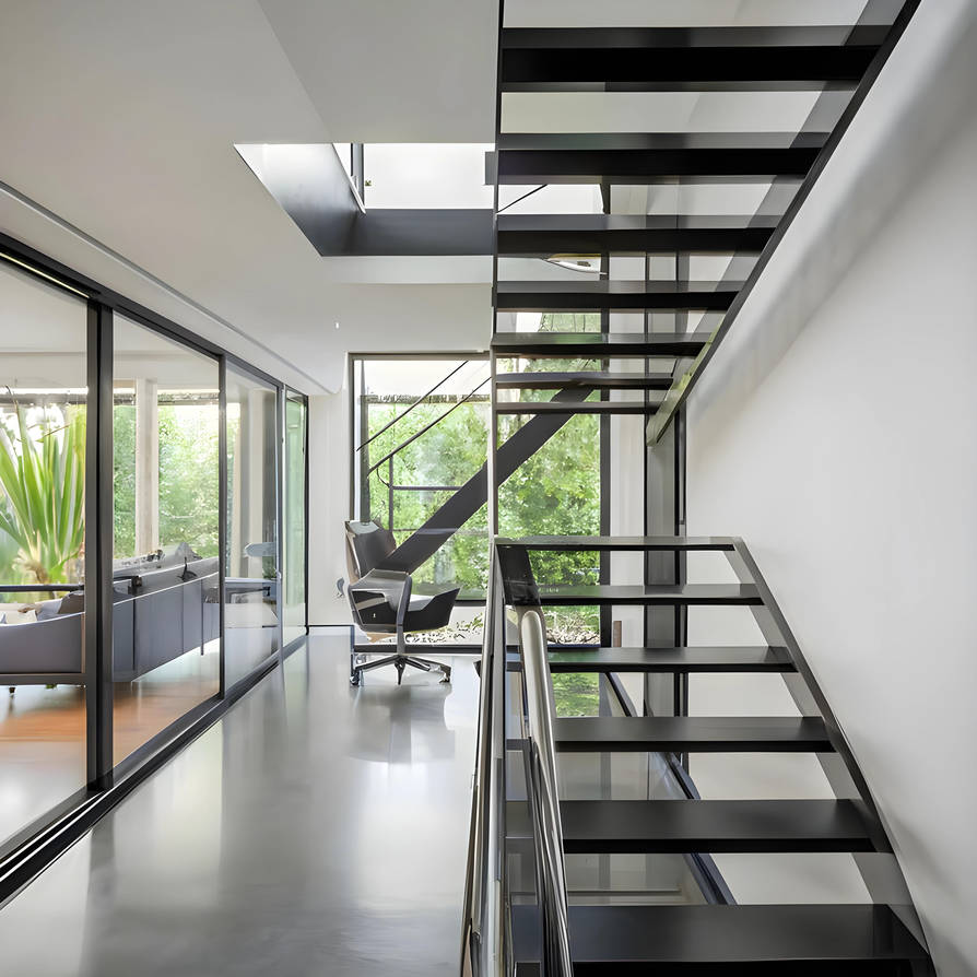 Modern Home's Metal Staircase by TrendAArt on DeviantArt